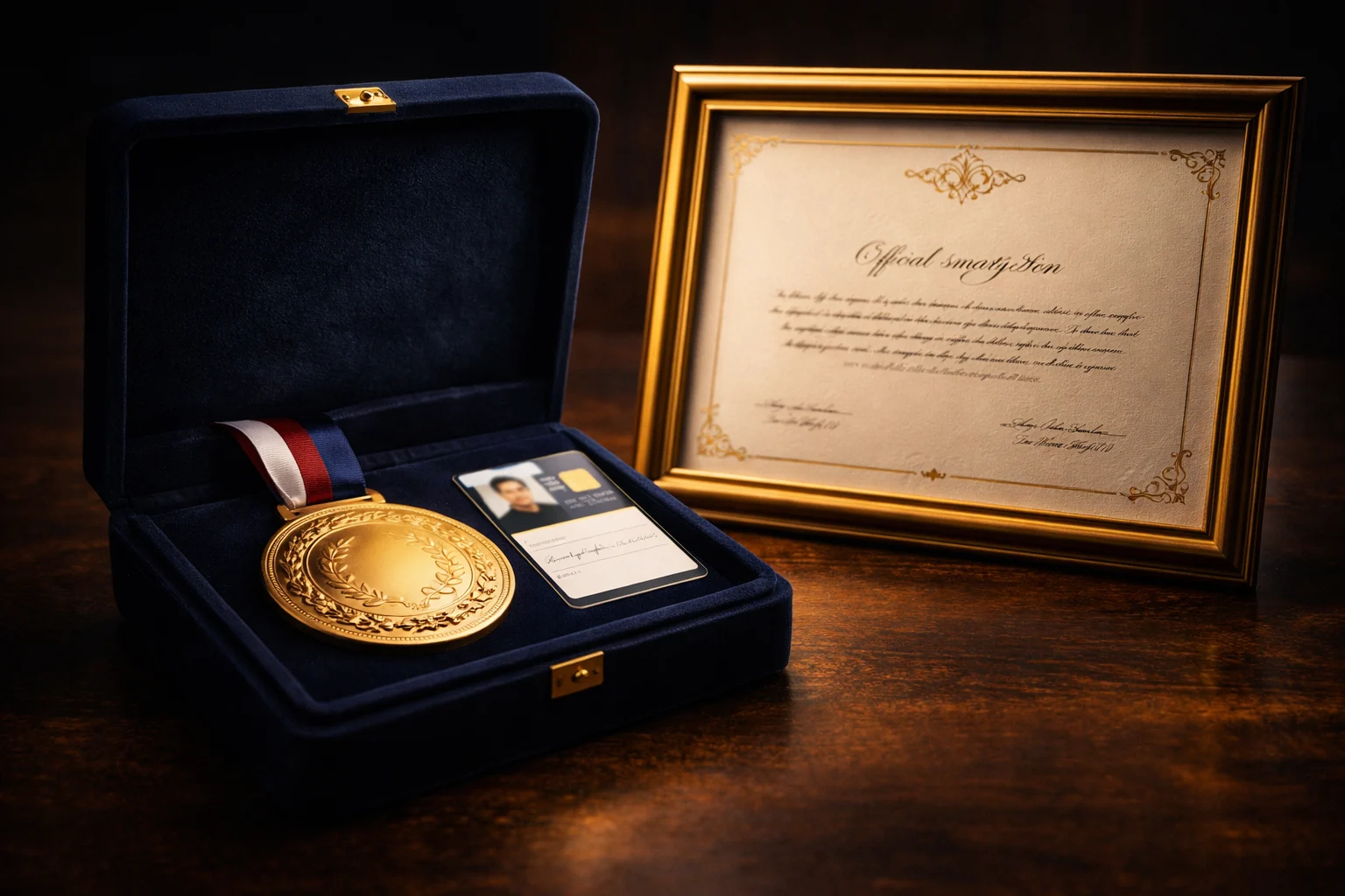 The Official Asia Book of Records Prestige Kit including Gold Medal and Certificate