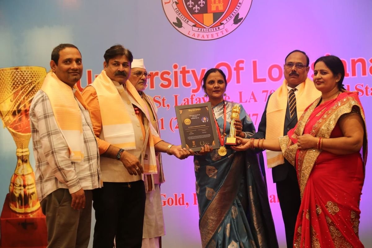 Asia Book of Records grand convocation ceremony stage presenting international record honors to distinguished achievers