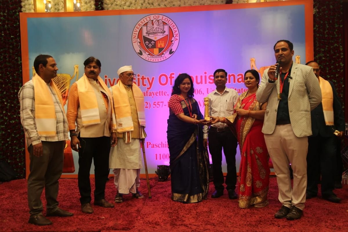 Asia Book of Records grand convocation ceremony stage presenting international record honors to distinguished achievers