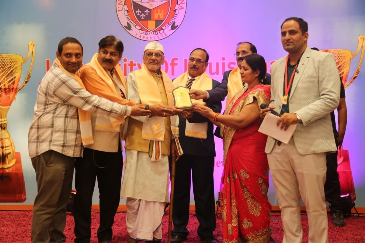 Asia Book of Records grand convocation ceremony stage presenting international record honors to distinguished achievers