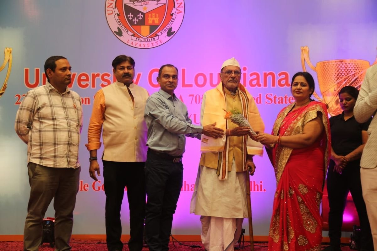 Asia Book of Records grand convocation ceremony stage presenting international record honors to distinguished achievers