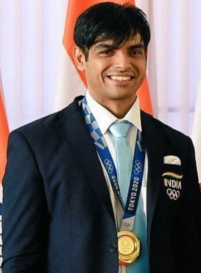 Neeraj Chopra official Asia Book of Records certified record holder achievement demonstration